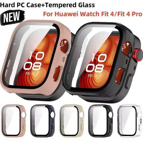 For Huawei Watch Fit 4 Pro/Fit 4 Hard Case Tempered Glass Screen Protector Cover - 第 1/22 張圖片