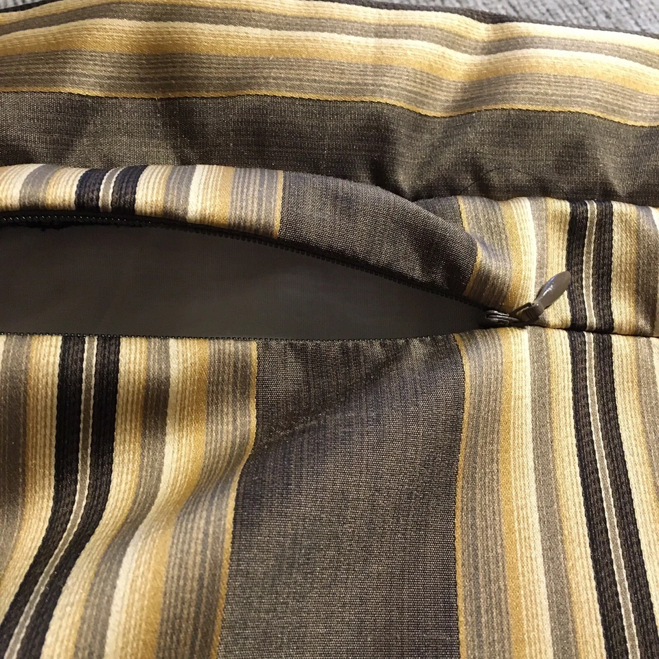 J Queen King Almohada Sham Una Pieza Lino/Algodón 20x36 Marrón Bronceado Cremalleras 2" Brida Foto 4 de 4