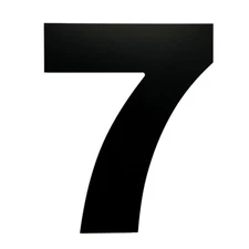 Large Numbers For House Address Outside 8 Inch Black With Screws & Instructions