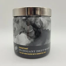 Goose Creek Mahogany Driftwood Single 7 oz. Candle Teakwood Rosemary Lemon - NEW