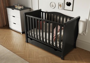 mini cot bed with drawer