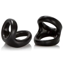 2pk Snug Tugger Cock Balls Scrotum Penis Ring Erection Enhancer Sex Toy for Men