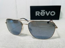 REVO RE1082 04 GY HARBOR Gold Frame w/Graphite POLARIZED Lens Aviator Suns 219