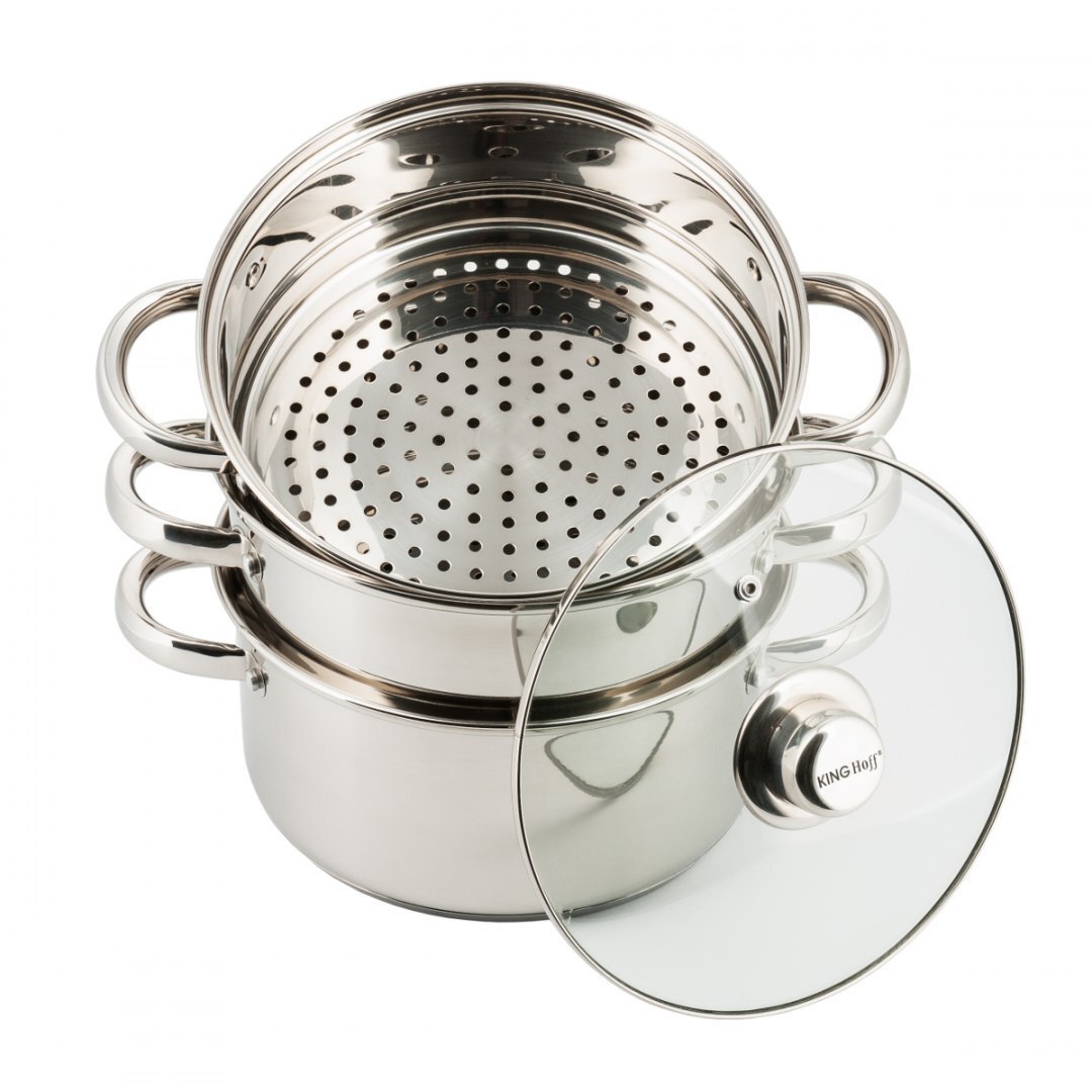 5908287233287 ГОРШОК НА ПАРУ KINGHOFF 4 ЭЛЕМЕНТА 22 см KH-3328 KINGHOFF 11390₽