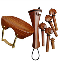 Mahogany 4/4 violin/string pins/end pins/tailpiece/cheek rest/gold clip trimmer