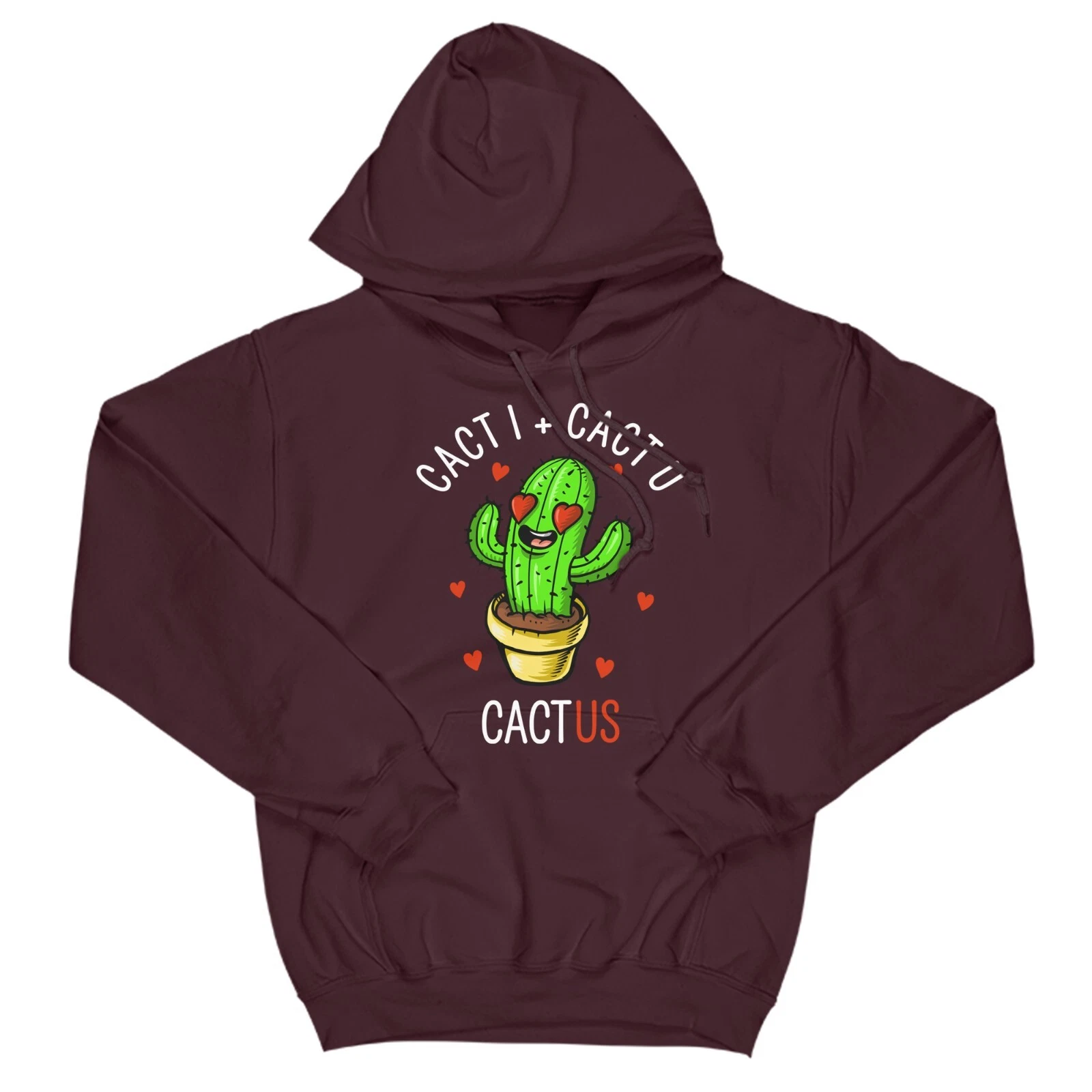 Felpa con cappuccio Cact U I Us Carine coppie regalo anniversario di San Valentino per lui ragazza