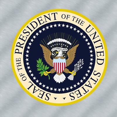 Presidential Seal Laminated Sticker Choose from 2'', 3'', 4'', 5'' or 6'' Sizes