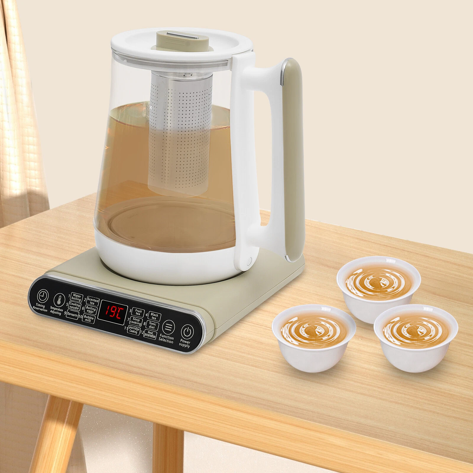 800W Electric Kettle Tea Maker&Kettle for Boiling Water 1.8L/60.87Oz US Standard