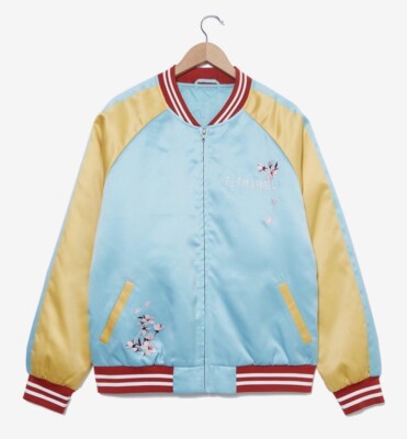 Studio Ghibli Spirited Away Bathhouse Sakura Satin Jacket Size 2X Unisex NWT
