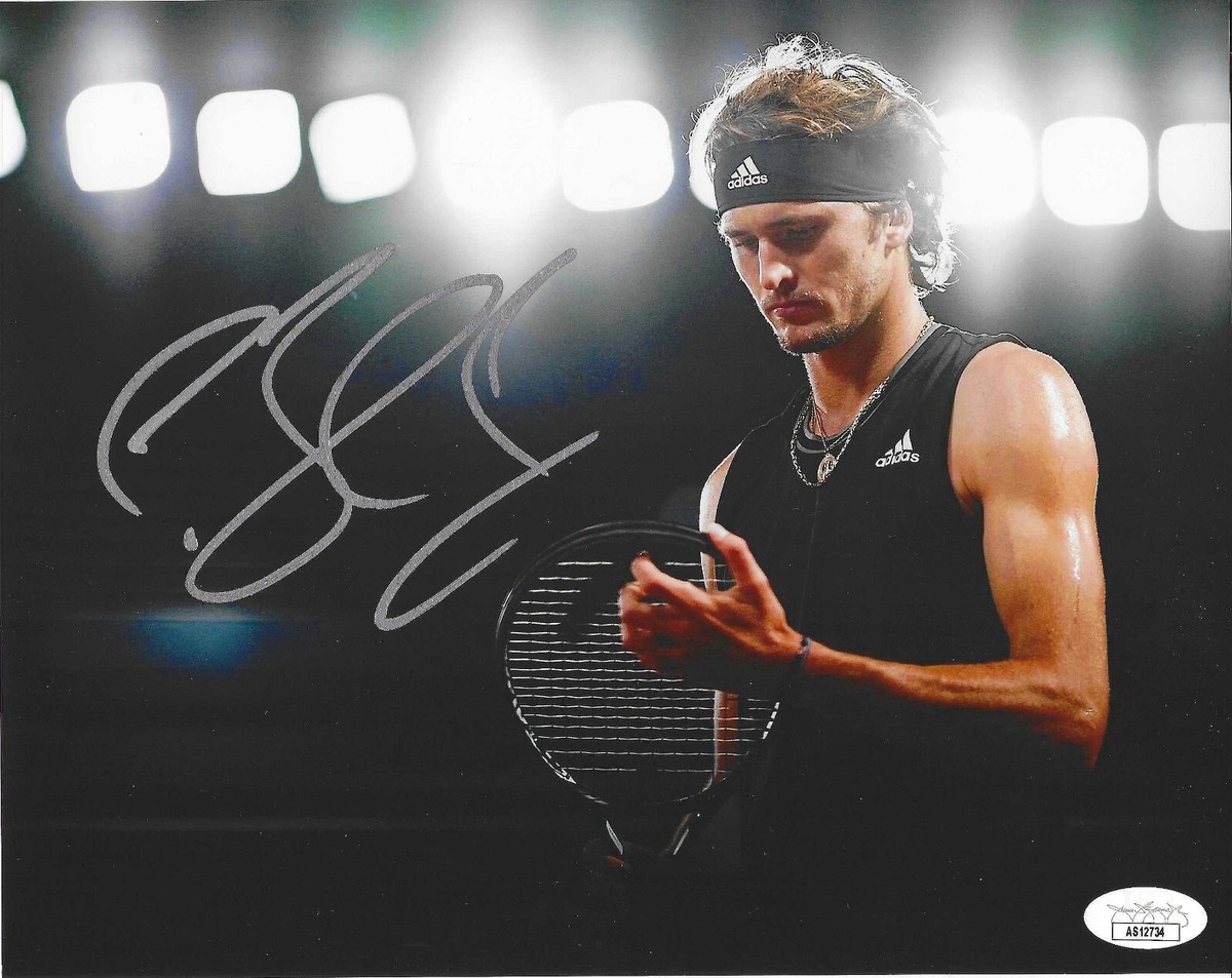 ALEXANDER ZVEREV SIGNED 8X10 PHOTO OLYMPICS WIMBLEDON US OPEN