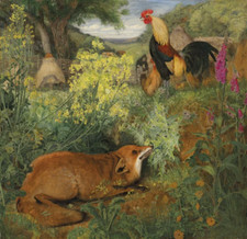 William James Webbe Chanticleer and the Fox Art Print Animal Decor