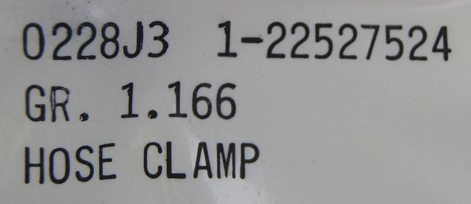 Chevrolet Corvette C4 ZR1 LT5 1990-1995 abrazadera de manguera pequeña nueva 22527524 Foto 3 de 4