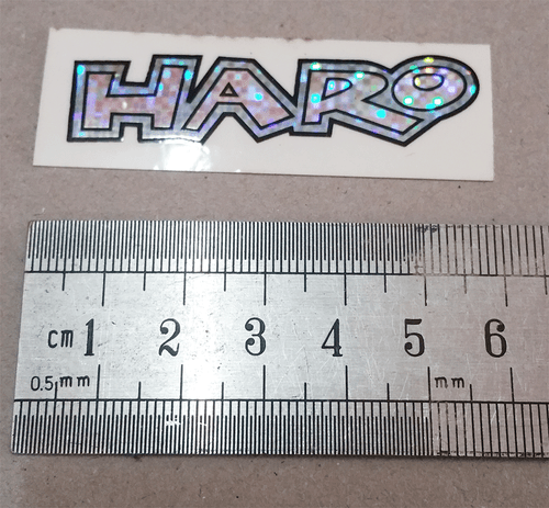 Vintage Old School HARO BMX Stickers Crystal Shine NOS Light Green - Picture 2 of 4