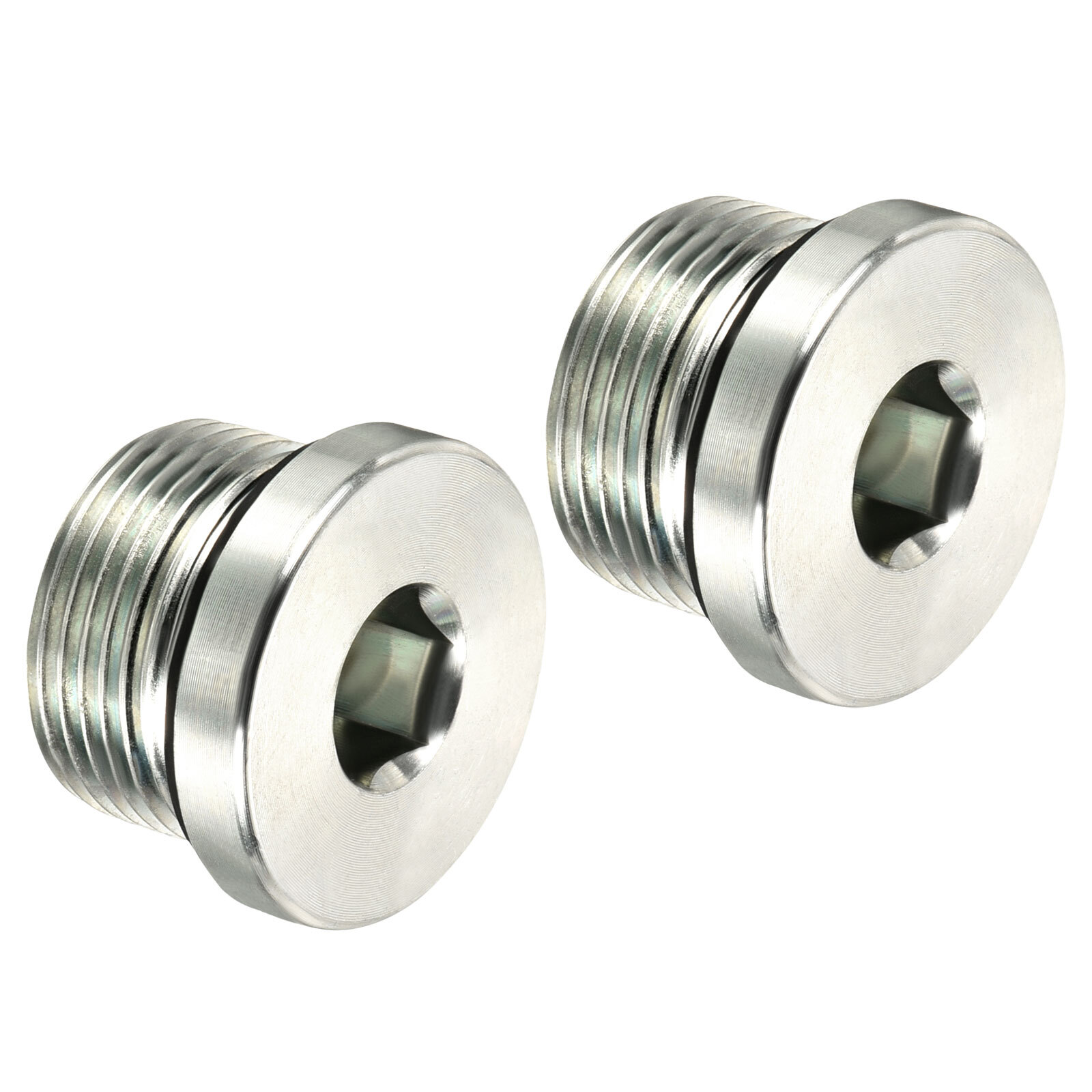 Raccord Bouchon M12x1.75 à Tête Hex Interne - Lot De 2 Pièces Neuf - Avec Joint D'étanchéité