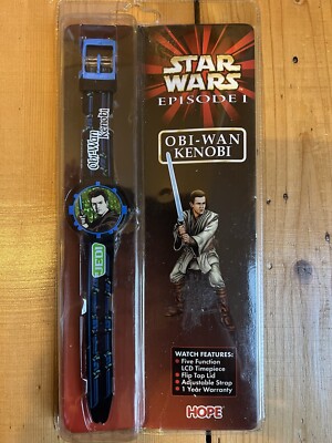 Star Wars Episode 1 (I) Die dunkle Bedrohung Obi Wan Kenobi Uhr Neu