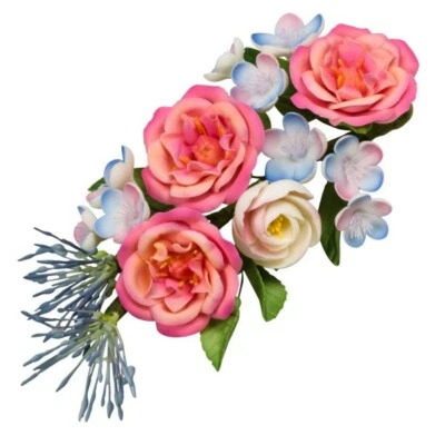 2 Sets of Wild Floral Sprays Gum Paste Gumpaste flowers Fondant Sugar - Photo 1/2
