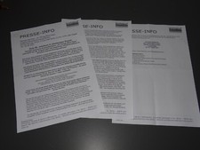 GEORGE HARRISON - ALL THINGS MUST PASS (50TH) / 3 PROMO-BLÄTTER 2021 (DINA-4)