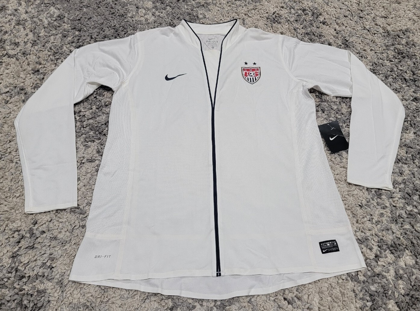 Nike 2010 2011 USA Soccer Team Longsleeve Jersey Women XL 406914-100 USMNT USWNT