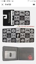 Nightmare Before Christmas Jack Expression Scattered Bi-Fold Wallet