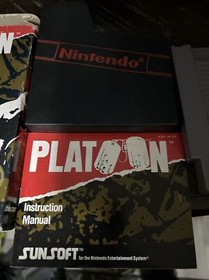 Platoon Nintendo NES Authentic Game Cartridge w Sleeve Manual&nbsp;Box Video