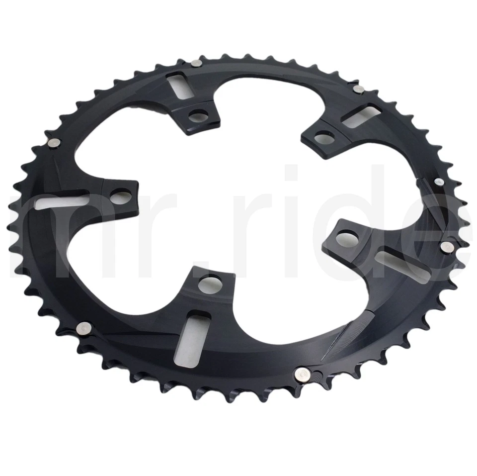 Driveline Chainring 52T 7075/T6 BCD 110mm Black,for 52/36T,11S Road Bike Bicycle - Image 3 of 4