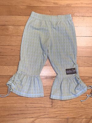 Matilda Jane Serendipity Lime Crush Big Ruffles Pants Size 2 2T