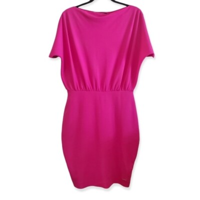 mohito pink dress Celebration by Mohito Pink Roses Midi Dress Size 40 EU