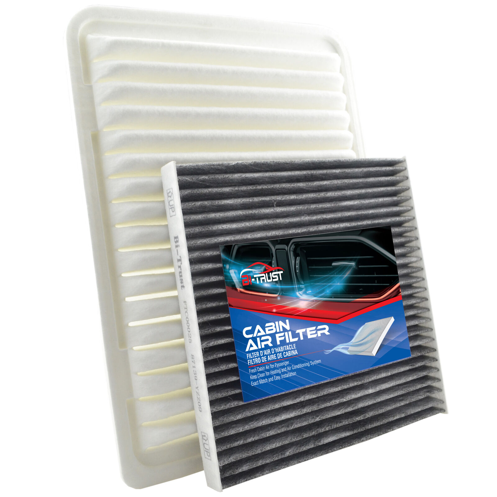 Combo Set Engine & Cabin Air Filter for 2005-2022 Toyota Tacoma 2.7L ONLY