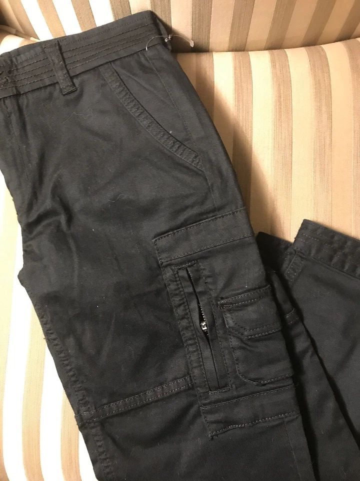 Calça capri preta Maggee nova 7 para toda a humanidade meninas tamanho 14 - Imagem 4 de 4