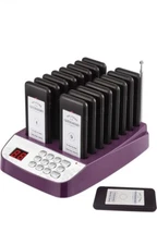 Wireless Pager System 3 Modes Waterproof Restaurant Calling System With 16 Recei