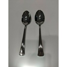 Reed  Barton BROOKSHIRE 2 Solid Serving Spoon Stainless Flatware 8 3/4"