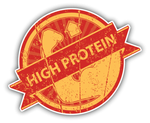 High Protein Gym Sport Grunge Car Bumper Sticker Decal - Picture 1 of 1