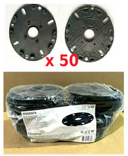 Pack of 50 pcs Blooma Angrapa Rubber Pads for Deck Riser 120 mm Black