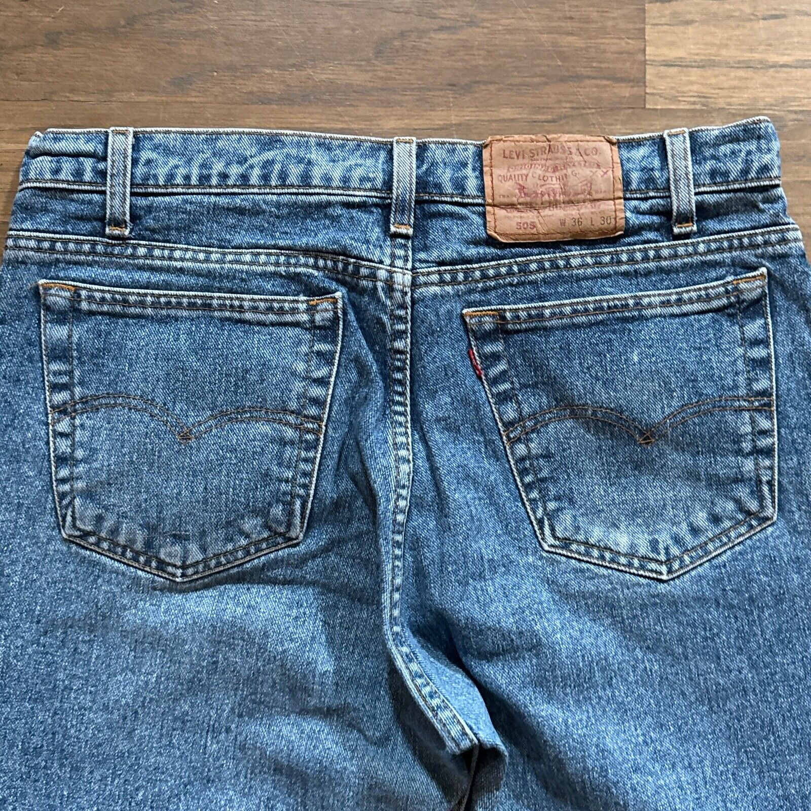 Vintage Levis Jeans Mens 36 Blue Denim Pants 505X… - image 11
