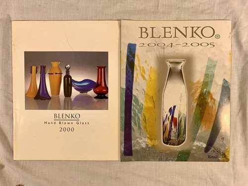 BLENKO 2000 & 2004-5 Original GLASS CATALOG w/ WHOLESALE PRICE LIST ~ NOS Copy