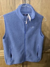 NWT VINEYARD VINES Sz L Large 16 BOY'S SHERPA FLEECE ZIP VEST MOONSHINE New
