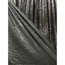 2 black 7 ft x 7 ft Sequined Backdrop Curtain Wedding Party Decorations