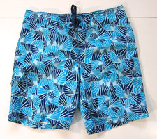 Kanu Surf Blue Floral Geometric Pocket Lightweight Swim Board Short Women 6