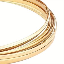 About 5.46yards 5m /roll Half Round Brass Wire for Jewelry Making Raw Unplated 
