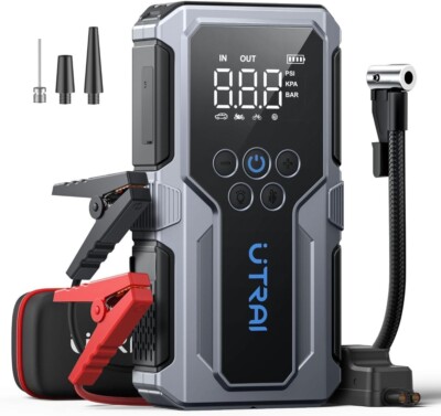 UTRAI JS-9 Starthilfe Powerbank mit Kompressor 4000A 150PSI 15000mAh 18W USB-C