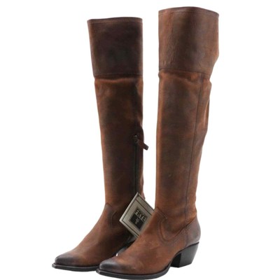 Bottes en cuir marron Frye Sacha Otk pointure #31