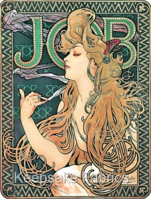 Job By Mucha Fabric Quilt Block Crazy Quilting Multi Sz