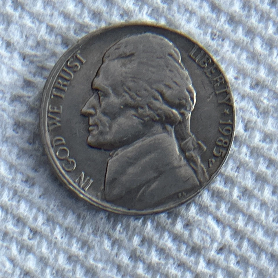1985 P Jefferson Nickel Half DDO Error - Image 4 of 4