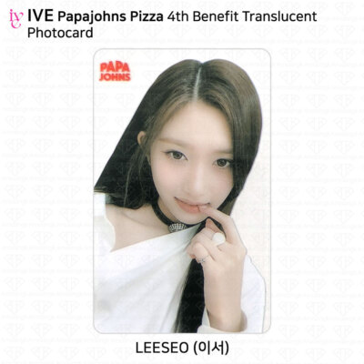 IVE X Papajohns 4th Benefit PVC Photocard WONYOUNG YUJIN GAEUL