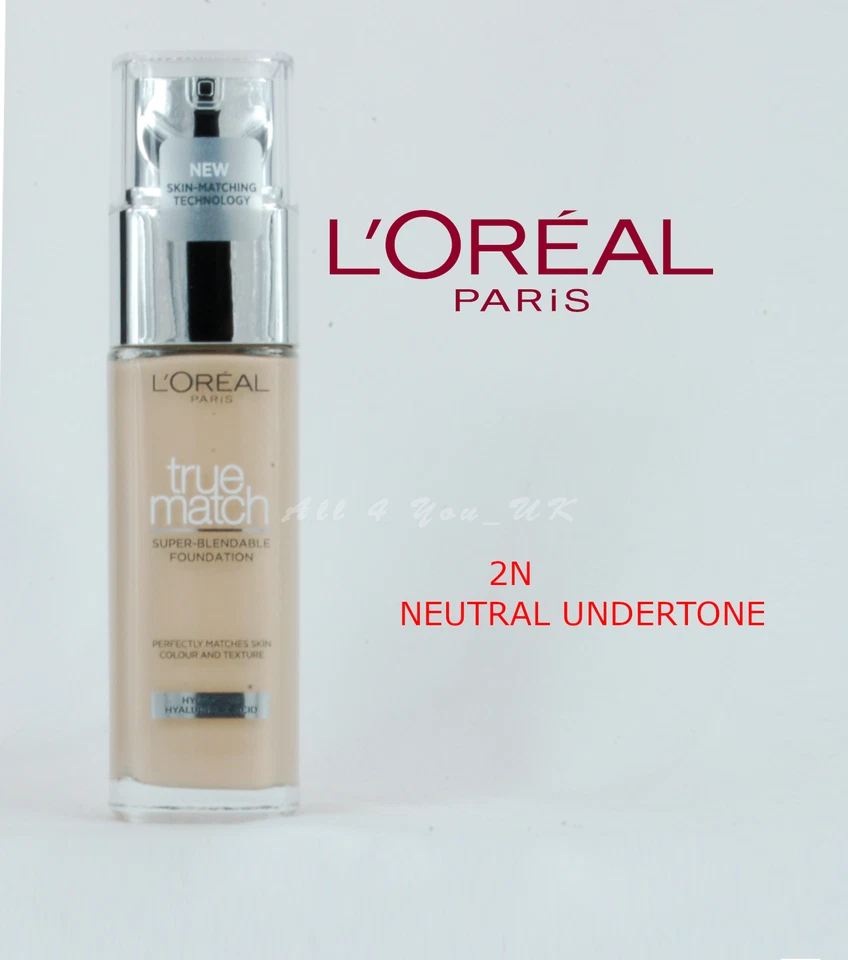 L'OREAL PARIS L'Oréal Paris True Match Liquid Foundation mit Hyaluronsäure 30ml - 2.N