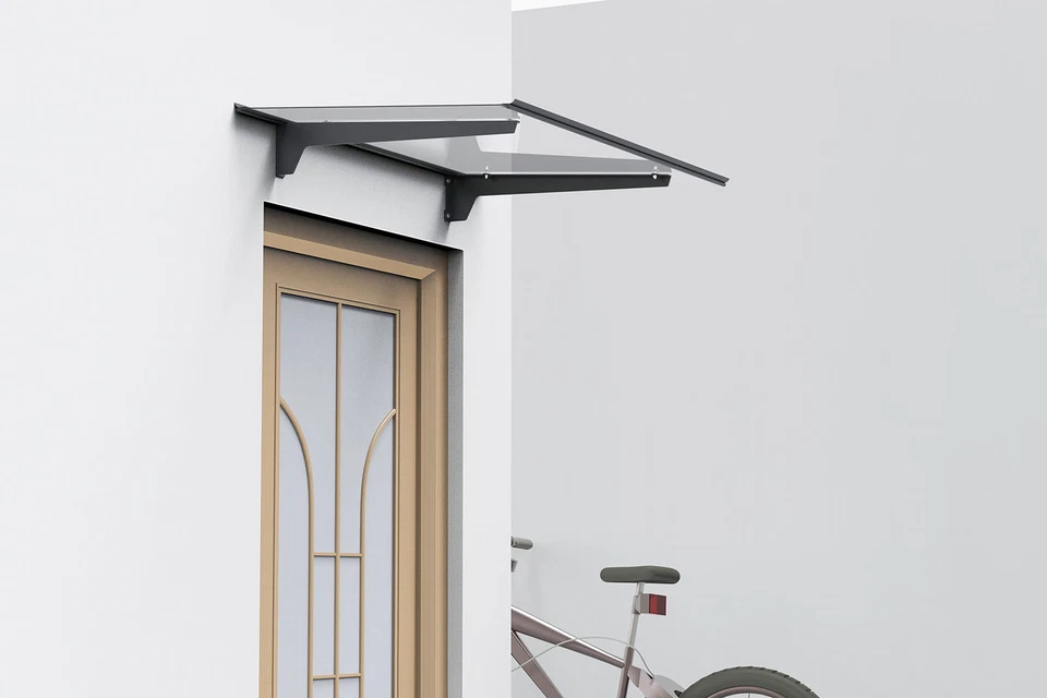 SCHARTEC Aluminium Vordach T1000 Haustürvordach Haustür Überdachung Pultvordach - Bild 2 von 4