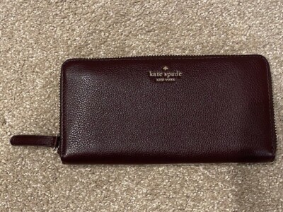 Kate Spade Chocolate brown wallet s-l400.jpg main image 4