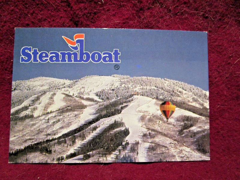 Steamboat Ski Area  Steamboat Springs, Colorado Landscape Postcard 4X6 Chrome