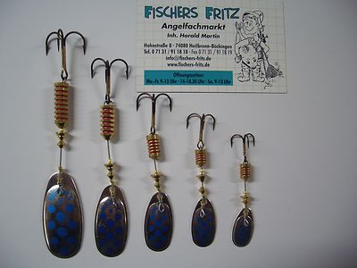 Mepps Comet Decorée silber/blau Spinner Kunstköder Blinker Angeln Köder