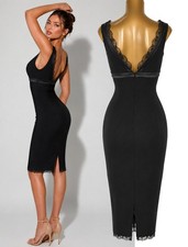 SALE Vin. $3,500 GORGEOUS! DOLCE GABBANA ITALY Black dress size 46